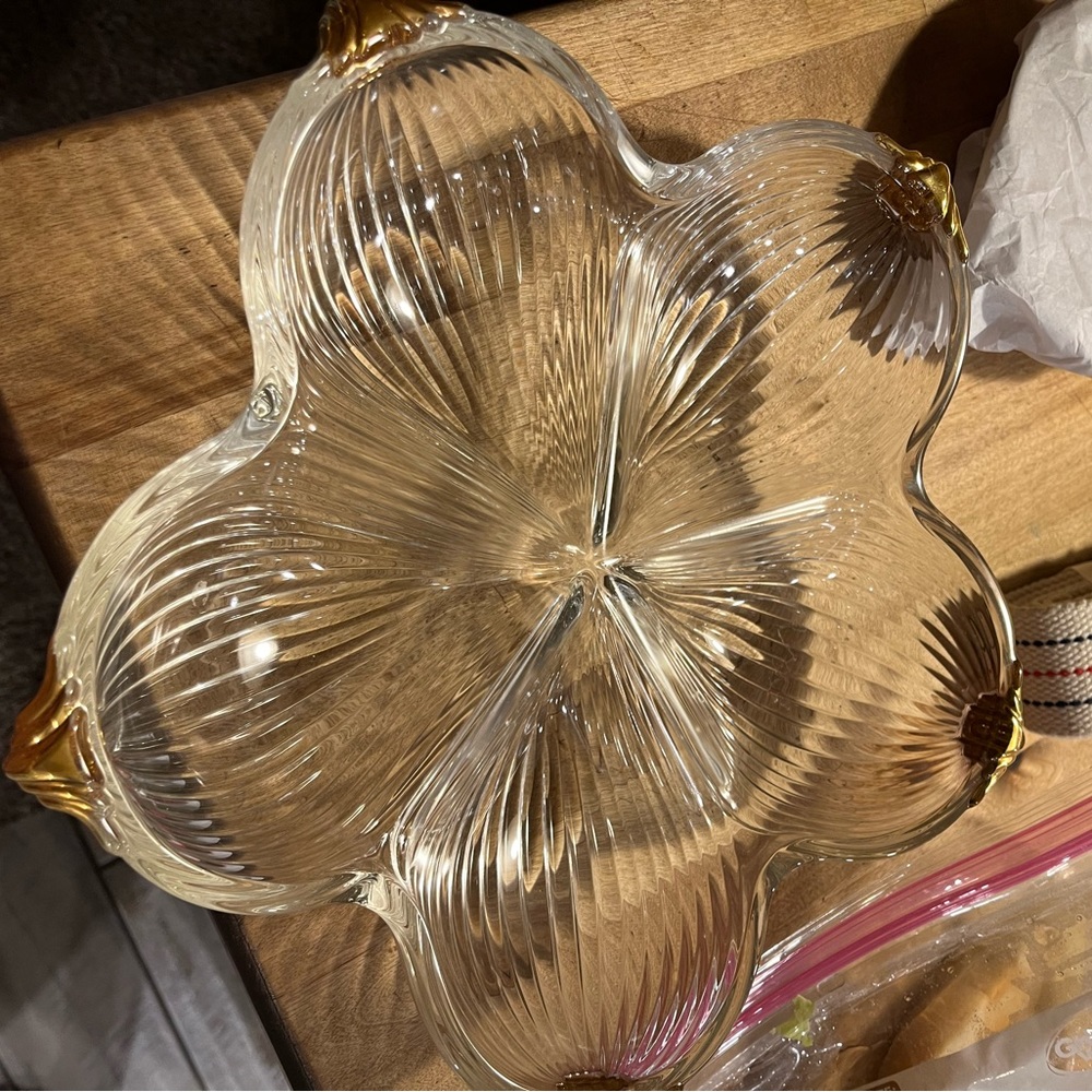 West German Walther Mikasa Crystal dish